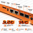 AOOSTAR WTR MAX NAS Mini PC AMD Ryzen 7 PRO 8845HS, 6× SATA, 5× M.2 NVMe, 2×10GbE SFP+, 2×2.5GbE, OCuLink, USB4