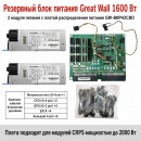 Резервный серверный блок питания Great Wall CRPS 550–2700 Вт, 2 модуля