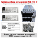 Резервный серверный блок питания Great Wall CRPS 550–2700 Вт, 2 модуля