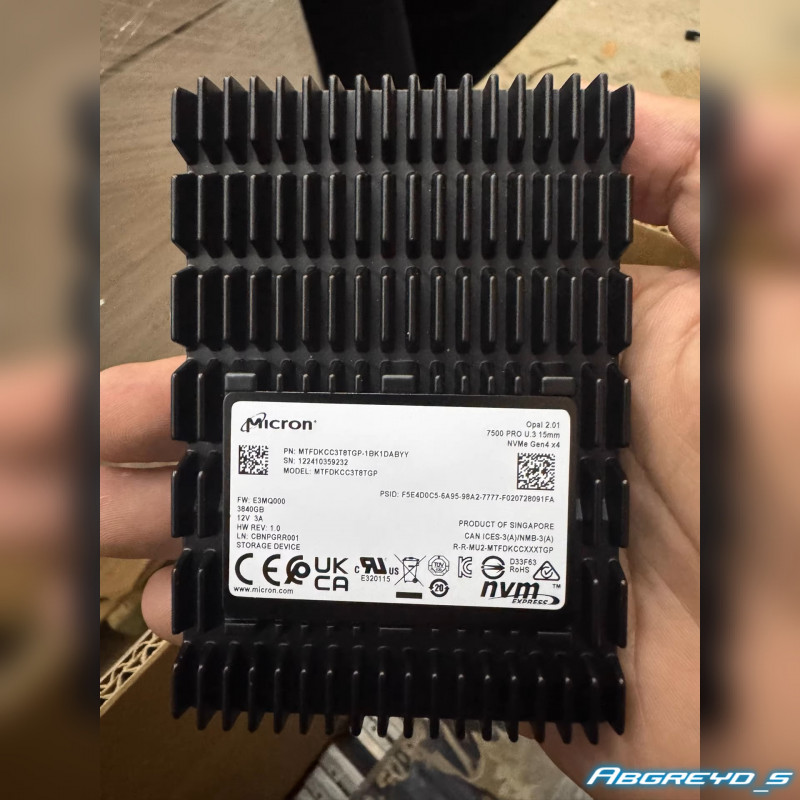 Micron 7500 PRO 3.84TB NVMe U.3