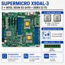 Серверный комплект Supermicro X9DAL-3 с 2 × Intel Xeon E5-2470 и 12 ГБ DDR3 1333 МГц