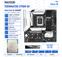 MaxSun TERMINATOR Z790M D5 + i5-13600KF + DDR5 32GB