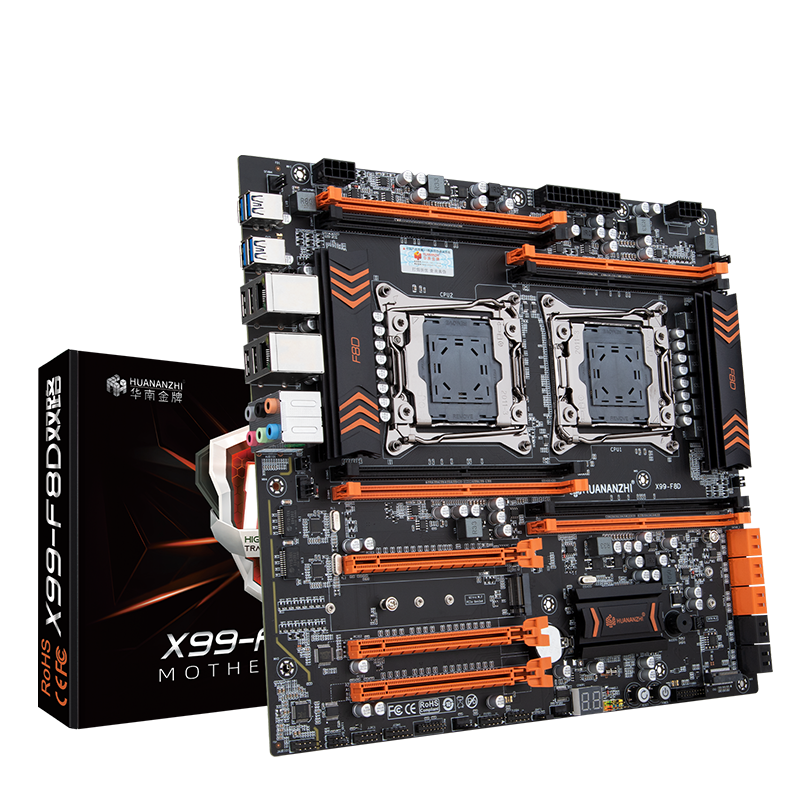 HUANANZHI X99-F8D V2.0 + 2* E5-2697A v4 + DDR4 64GB