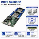 Серверный комплект Intel S2600BP с 2 × Intel Xeon Gold 6230 — 40 ядер, 80 потоков
