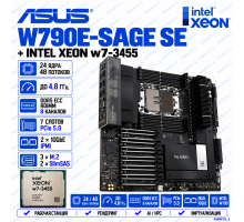 ASUS Pro WS W790E-SAGE SE + Intel Xeon w7-3455