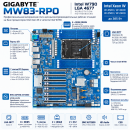 GIGABYTE MW83-RP0 Intel W790 LGA4677 DDR5 PCIe 5.0 10GbE