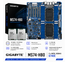 Gigabyte MS74-HB0 + 2* Intel Xeon 6740E