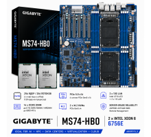 Gigabyte MS74-HB0 + 2* Intel Xeon 6756E