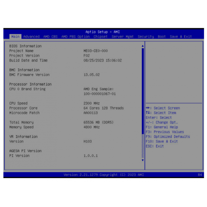 GIGABYTE ME03-PE0 + AMD EPYC 8434PN