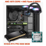 Рабочая станция на базе AMD X870, Ryzen 9 9950X и NVIDIA RTX PRO 6000 96 ГБ