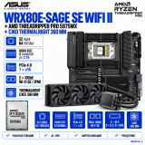 ASUS Pro WS WRX80E-SAGE SE WIFI II + AMD Threadripper PRO 5975WX + СЖО Thermalright 360