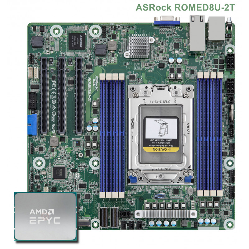ASRock ROMED8U-2T + AMD EPYC 7C13