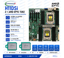 Supermicro H11DSi + 2* AMD EPYC 7282