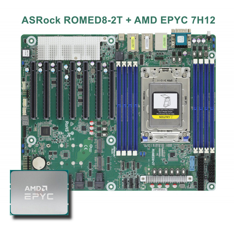 ASRock ROMED8-2T +  AMD EPYC 7002 / 7003 Series