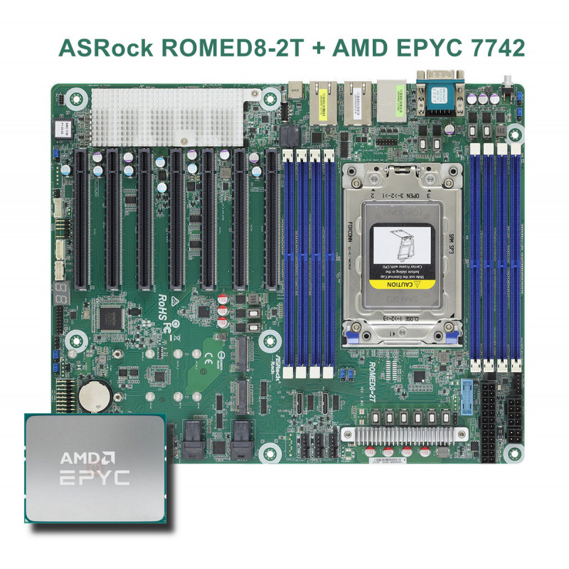 ASRock ROMED8-2T +  AMD EPYC 7002 / 7003 Series