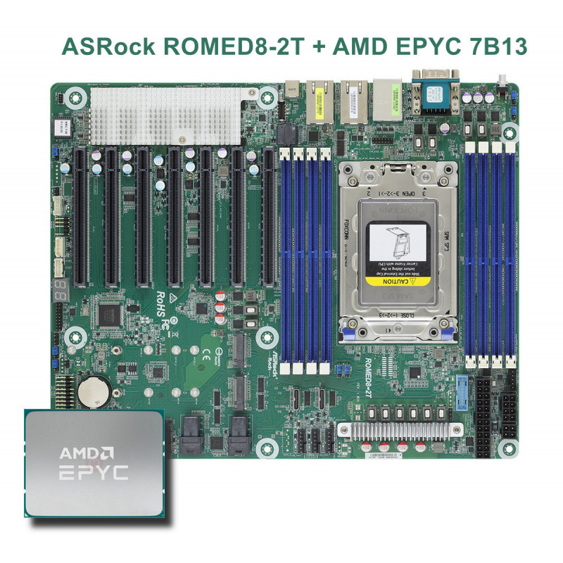ASRock ROMED8-2T +  AMD EPYC 7002 / 7003 Series