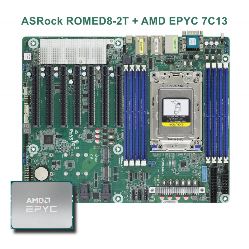 ASRock ROMED8-2T +  AMD EPYC 7002 / 7003 Series