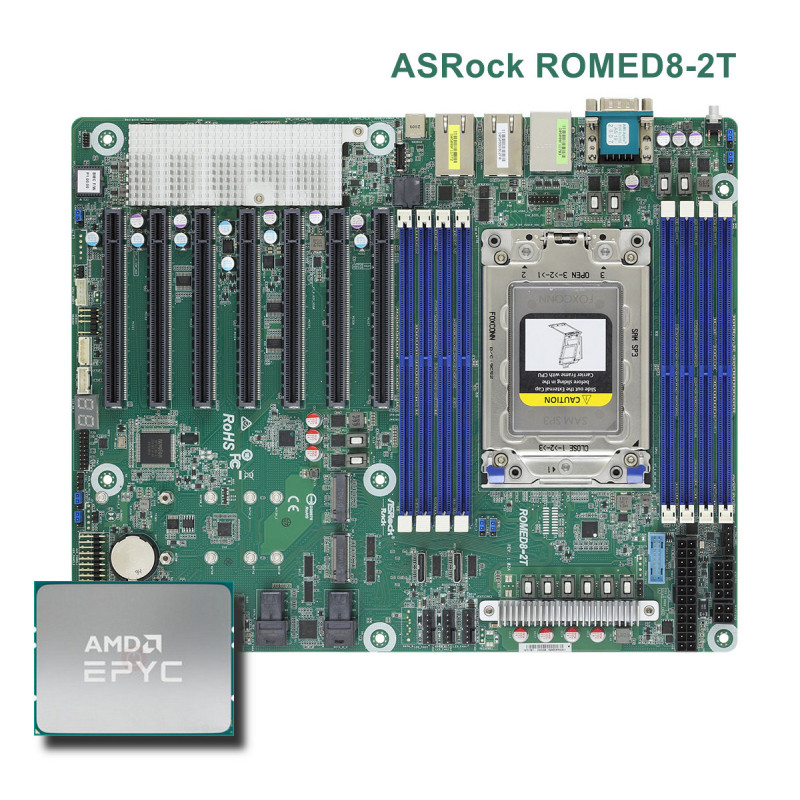 ASRock ROMED8-2T + AMD EPYC 74F3