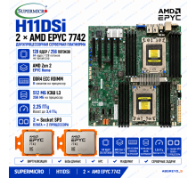 Supermicro H11DSi + 2* AMD EPYC 7742