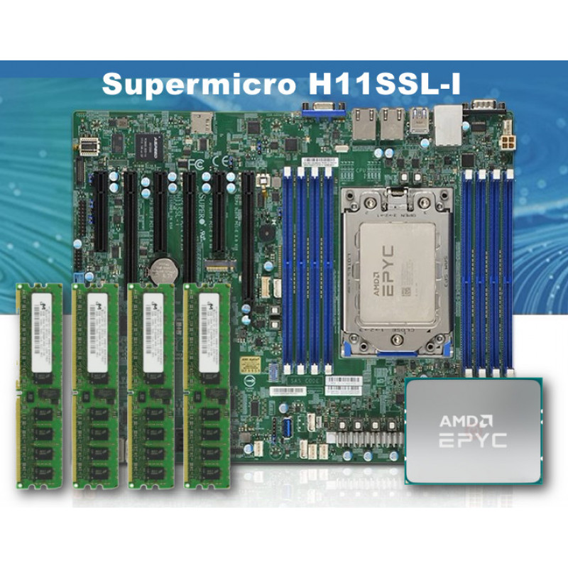 Supermicro H11SSL- I + AMD EPYC 7542