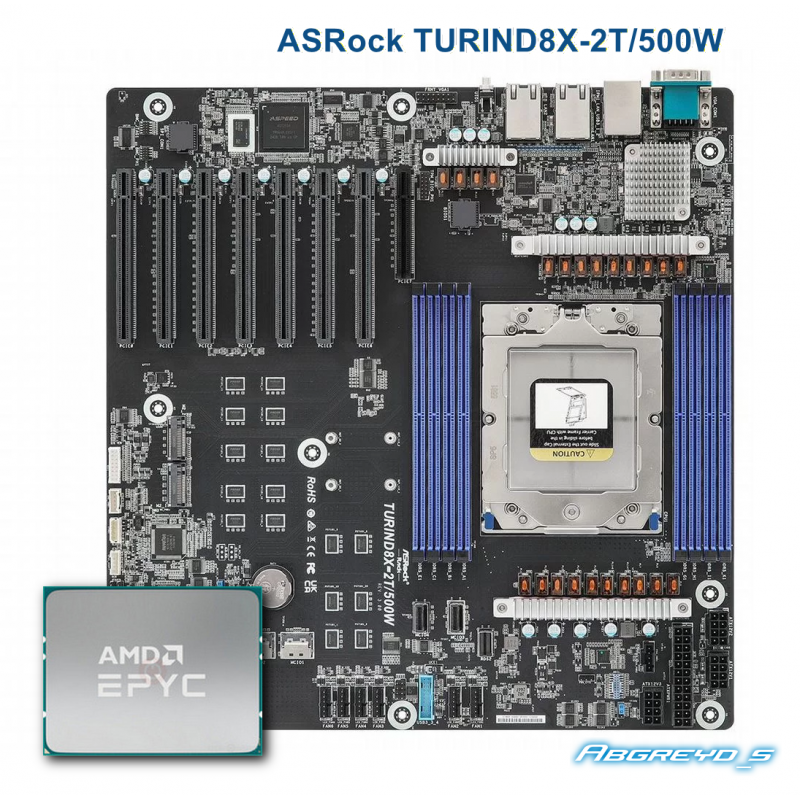 ASRock TURIND8X-2T/500W + AMD EPYC 9965