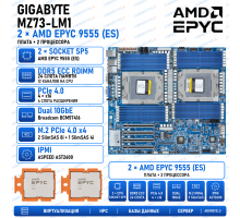 Gigabyte MZ73-LM1 + 2* AMD EPYC 9555 (ES)