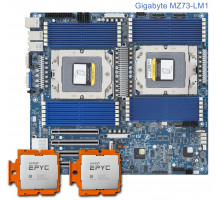 Gigabyte MZ73-LM1 + 2* AMD EPYC 9845 qs