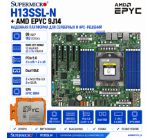 Supermicro H13SSL- N + AMD EPYC 9J14