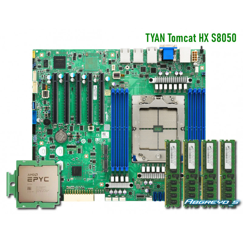 TYAN Tomcat HX S8050 + AMD EPYC 9D64