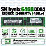 SK hynix DDR4 64GB 2400 MT/s REG ECC (4DRx4)