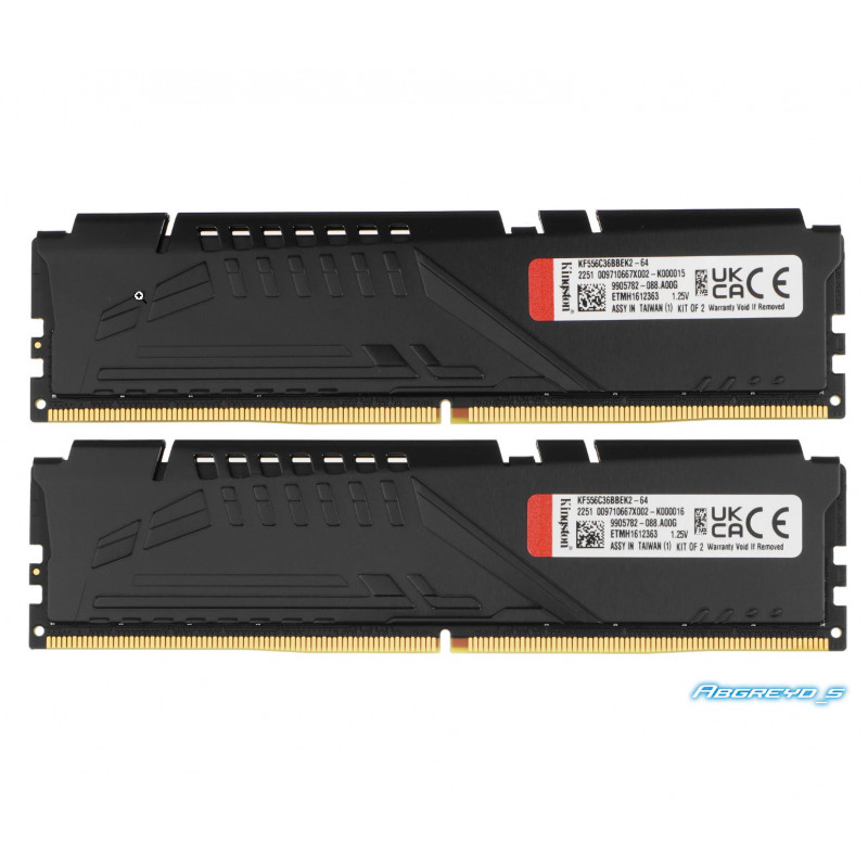 Kingston Fury Beast Black DDR5 64GB (2x32GB) 5600 MT/s
