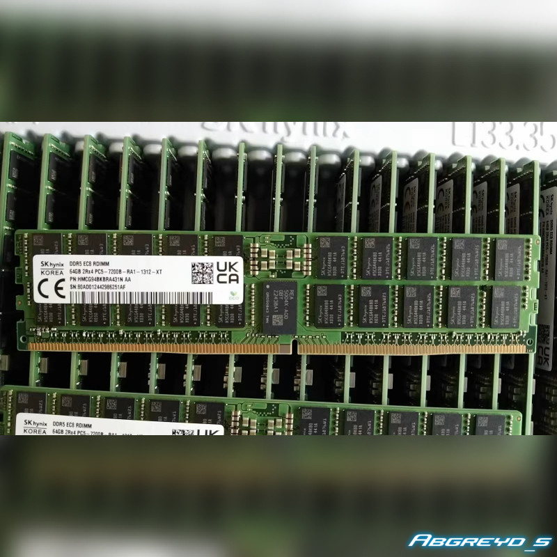 SK hynix DDR5 64GB 7200 MT/s REG ECC (2Rx4)