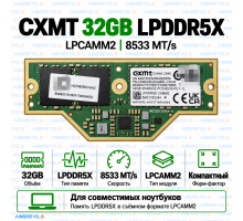CXMT LPCAMM2 LPDDR5X 32GB 8533 MT/s — оперативная память для ноутбука