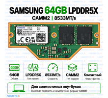 Samsung LPCAMM2 LPDDR5X 64GB 8533 MT/s