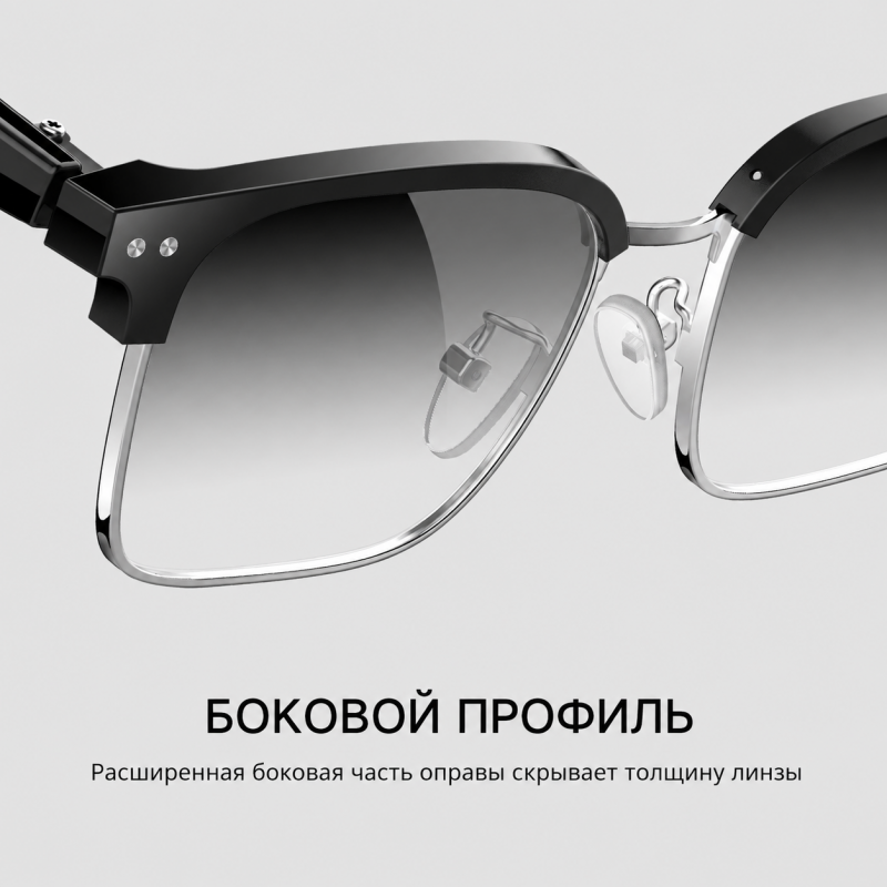 Умные AI-очки с переводчиком на 164 языка, Bluetooth 6.0 и голосовым помощником