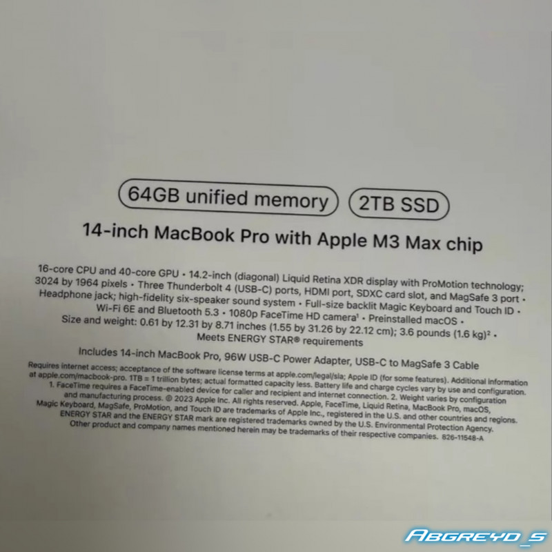Apple MacBook Pro 14 (M3 Max)