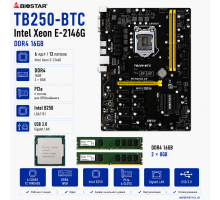 Biostar TB250-BTC + E-2146G + DDR4 16GB